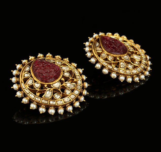 antique kundan earring